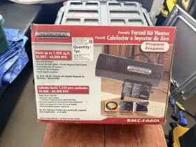Rmc-fa60l Thermoheat Forced Air Heater Propane 30-60k Btu Adjustable Heat Angle
