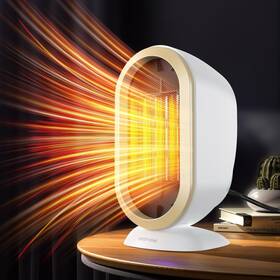 Tiptop Home 763423565685 Space Heater 1200w Ptc Fast Heating Ceramic Room Small Two-speed Por