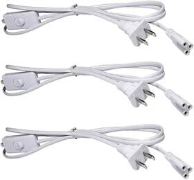 Tiqian 766559341895 T5 T8 Led Tube Power Extension Cable With On/off Switch T5/t8 Light