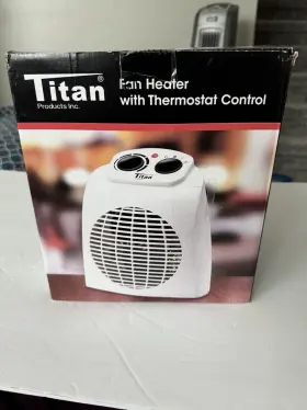 Th5053 Titan Products Inc. Fan Heater With Thermostat Control. Model # Tested