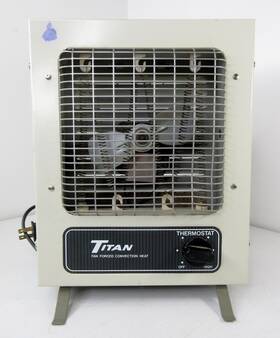 Titan T-113a Heavy Duty 1250w Forced Fan Heater Model Rectangular Small Metal