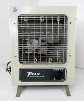 T-113a Titan Heavy Duty 1250w Forced Fan Heater Model Rectangular Small Metal