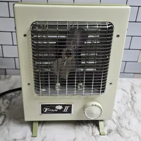T112-c Titan Vintage Ii Space Heater Electric Portable Desk 1250w Compact Tested