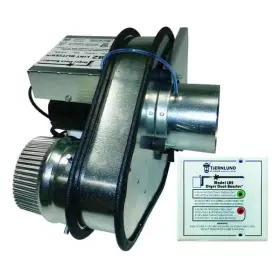 Tjernlund Products 080956959959 Dryer Booster Duct Fan 60hz 120vac 50w Lb2 Galvanized Steel