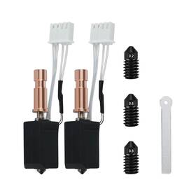 Tmypn Tn0185 2pcs 0.4mm Kobra S1/kobra S1 Combo Upgraded Extruder Print Ceramic Hotend Wi