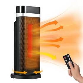 Tomshoo 680358254302 Space Heater Portable Heaters 750w Low /1500w High Ceramic