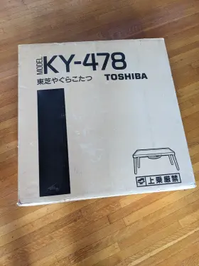 Ky-478 Toshiba New Kotatsu Vintage Showa Retro 75x75cm Square Heating Table