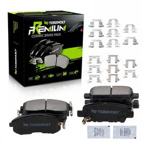 Tostmolt Ttbp-juk11-f R New 8pcs Complete Front Rear Super Quiet Slotted And Shimmed Ceramic Disc Brake
