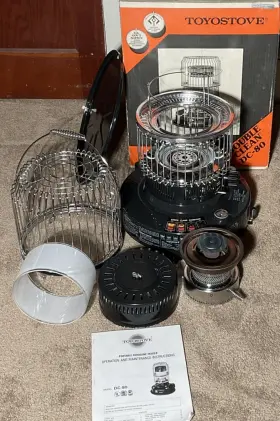 Dc-80 Toyostove Kerosun Double Clean Kerosene Heater New Wick In Box Pre-owned