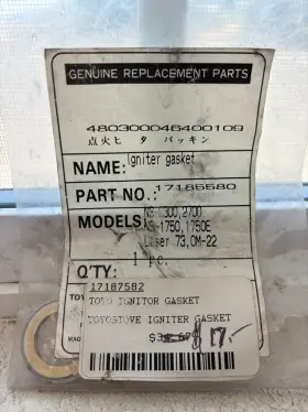 17185580 Toyotomi Igniter Gasket Part Number