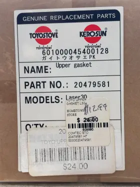 20479581 Toyotomi Upper Gasket For Laser 30 Part Number