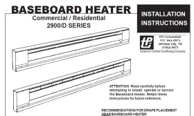 2900 Tpi 2996 96 Inch Electric Baseboard Heater 240v 2900/d Series New With Mfr. Warranty