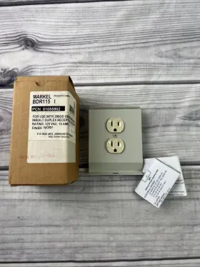 Bdr115 Tpi Corp 2900/d Series Baseboard Heat Inbuilt Duplex Receptacle
