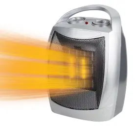 Ptc-06 Trendgear Electric Portable Heater With Thermostat 750w/1500w Space Fan 3