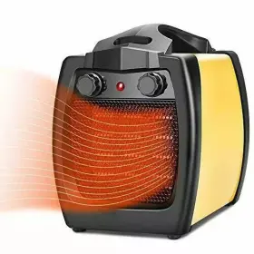 Heater-1500w Trustech/airchoice Gd1500-x5s Portable With Handle Ceramic Fast Heating Adjustable Yellow/black