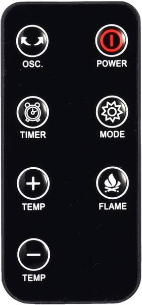 Trustech B08ndcskyd Tower Heater With 3d Flame Effect And Remote Control - Efficient Stylish