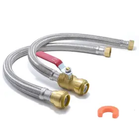 Whc-ssv-24d Tt Flex 24 Inch Water Heater Connector Kit 3/4 Ball Valve X Fip S