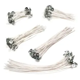 Tzh0340 Tuuxi 250pcs Candle Wicks For Making 2 4 6 8 10 Inches Low Smoke Pre-waxed C
