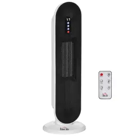 Us02-820281v81 Uirio Portable Oscillating Ceramic Space Heater With Remote And Tip-over Protection White