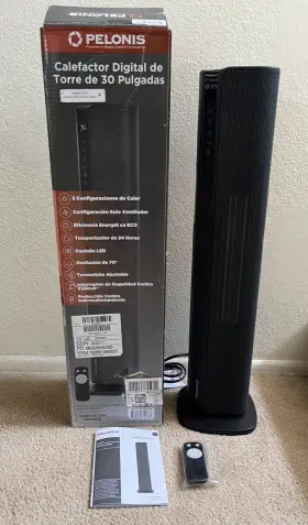 Pshc30td4bb Un Brand 30 Inch Digital Tower Space Heater 1500w Black Model - Free Shipping