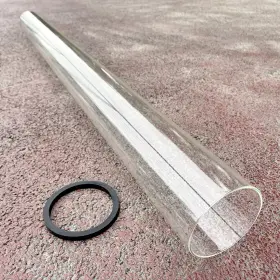 Unicoshape 676307928370 Patio Heater Replacement Parts - 49.5 Inch Tall 4 Diameter Quartz Glass Tube