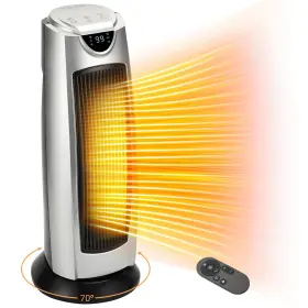 Hpc-f2001bl Uthfy Space Heater For Indoor Use 22 Inch Room With Remote 1500w Electric Cera