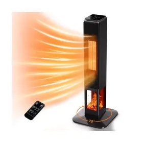 Hy-2409-823 Uthfy Space Heaters For Indoor Use 32 Inch Electric Heater With Flame Large Room