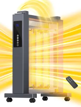Jh-drm01-15r Uthfy Space Heaters For Use Whole Room Electric Heater Large 1500w Quiet 25 Inch