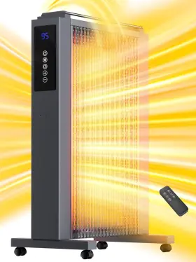 Jh-drm02-15r Uthfy Space Heaters For Use 1500w Whole Room Electric Heater Large Quiet 33 Inch