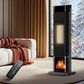 Uthfy Qn2532r Space Heater For Indoor Use Large Room With 3d Flame Effect 1500w