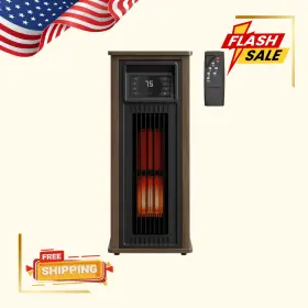 1179irh-twr-503 Utilitech Sale-utilitech 1500w Infrared Quartz Tower Indoor Heater With Remote And Thermostat