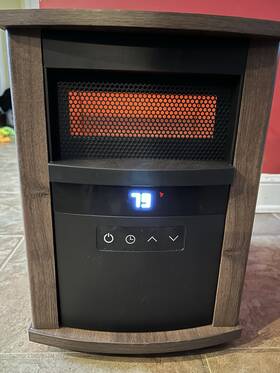 Utilitech 6023320 Infrared Wood Cabinet Heater With Adjustable Thermometer - No Remote