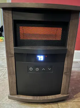 6023320 Utilitech Infrared Wood Cabinet Heater With Adjustable Thermometer - No Remote
