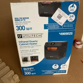 Utilitech 611768150199 Up To 1500-watt Infrared Cabinet Indoor Electric Space Heater