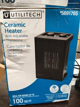 Bnt-15o Utilitech 1500 -watt Ceramic Compact Personal Indoor Heater