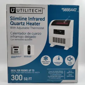 Ut1154 Utilitech 1500-watt Infrared Cabinet Indoor Electric Space Heater With Remote