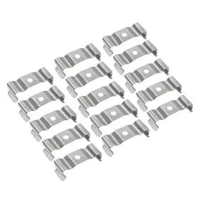 A18032000ux0111 Uxcell T8 Clips Bracket Hanger For Integrated Tube Light Fixture Nickel-plated Pack 15