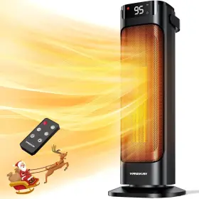 Va-ht05 Vagkri 24 Inch Space Heater For Indoor Use Fast Ceramic Black