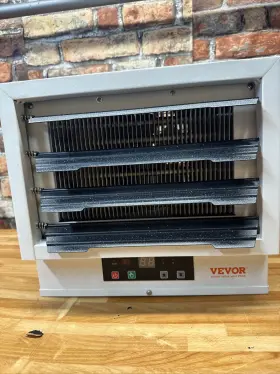 Vevor 197988239499 Electric Garage Heater 7500-watt Digital With Remote Ceiling/wall Mount