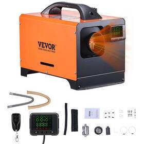 Vevor 197988869245 27300 Btu Diesel Air Heater 12-24v Dc Portable Corded Space With Remote
