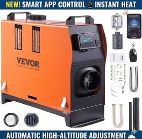 Vevor 445010240269 8kw Diesel Air Heater With New Bluetooth App Control 18000ft Altitude 12v