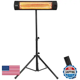 B0d7hd3r6d Vevor Infrared Heater 1500w Remote Control Electric Space Led Screen
