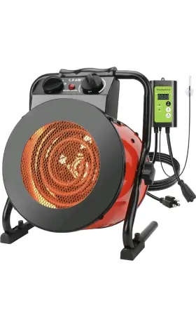 Bg-e24 Vevor Greenhouse Heater With Thermostat 1500w Indoor/outdoor Space