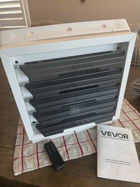 Vevor Bgp2102-100r Electric Garage Heater 10000-watt Digital With Remote Ceiling/wall Mount