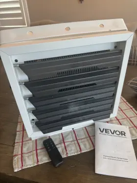 Bgp2102-100r Vevor Electric Garage Heater 10000-watt Digital With Remote Ceiling/wall Mount