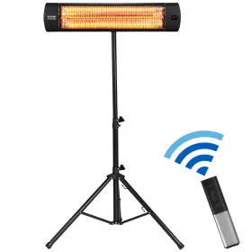 Hwxjrqtxls876ntye Vevor Infrared Heater 1500w Electric Space Remote Control 3 Speeds 34in
