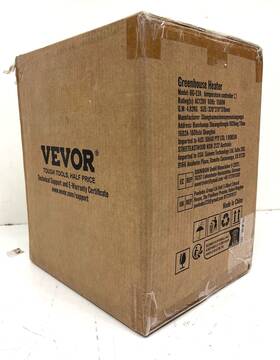Vevor Wsjrqdrgddlwcmvx9v1 Forced Air Electric Greenhouse Heater With Thermostat 1500w 5118 Btu
