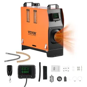 Zcjrqdc12v8kqwkuc001v9-250919 Vevor 8 Kw Diesel Air Heater 12-24v Dc 27300 Btu Orange