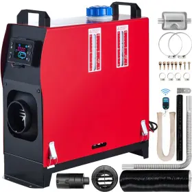 Zp-l5000 Vevor 5kw Diesel Air Heater All In One 12v Parking Silencer - Red