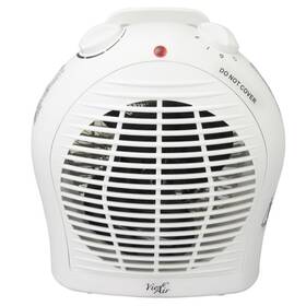 Vie Air 602573378380 1500w Portable 2-settings White Fan Heater With Adjustable Thermostat